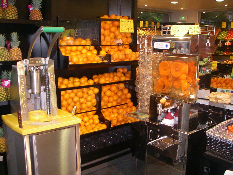 terroir - présentoir à oranges